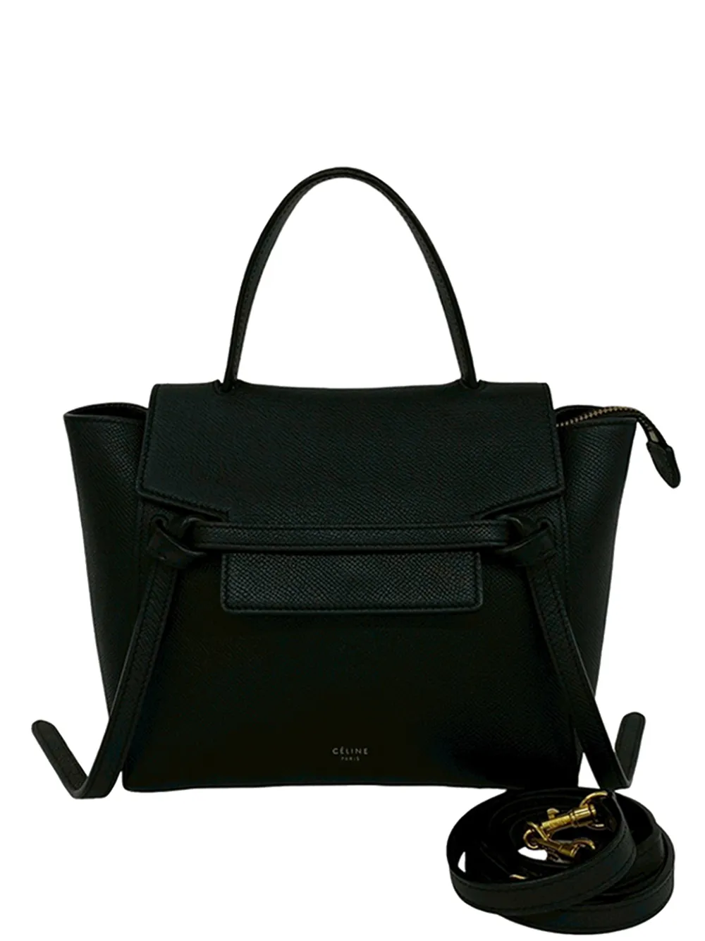Celine Pre-Owned 2010-2026 Nano Grained Calfskin Belt Bag satchel - Schwarz