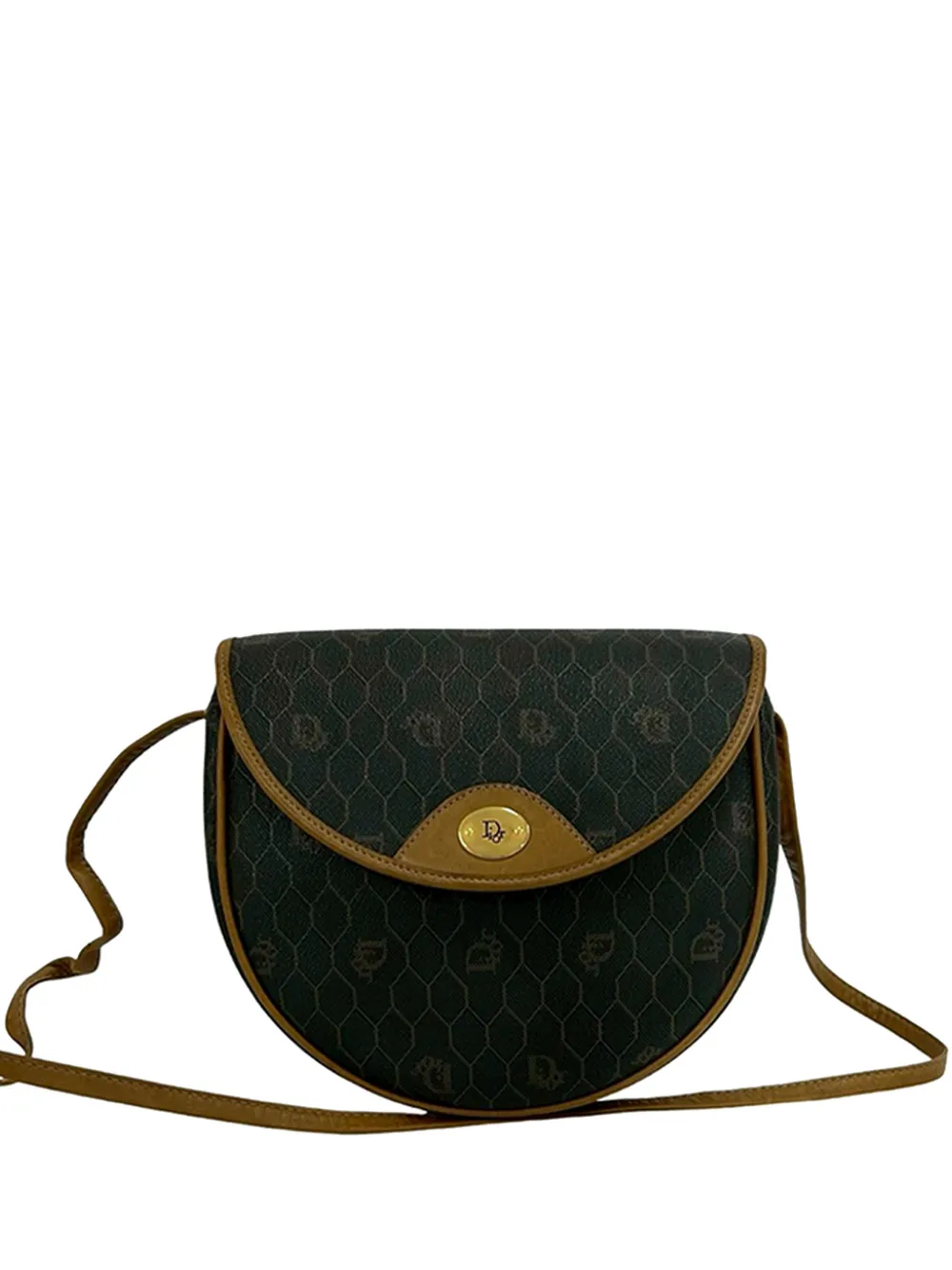 Christian Dior Pre-Owned 1980-2000 Honeycomb Coated Canvas crossbody bag - Nero