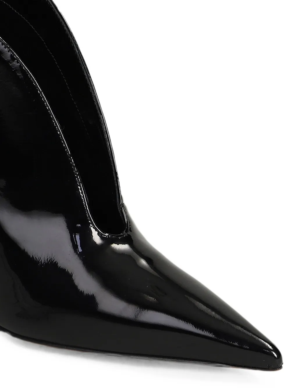 Roberto Festa Adele patent-finish ankle boots Zwart