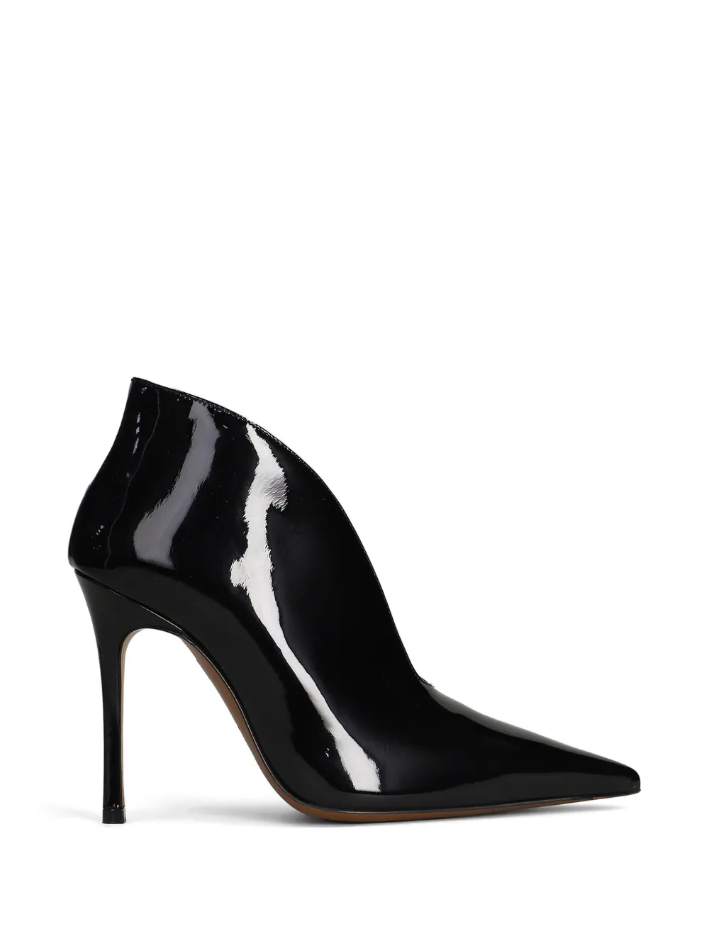Roberto Festa Adele patent-finish ankle boots Zwart