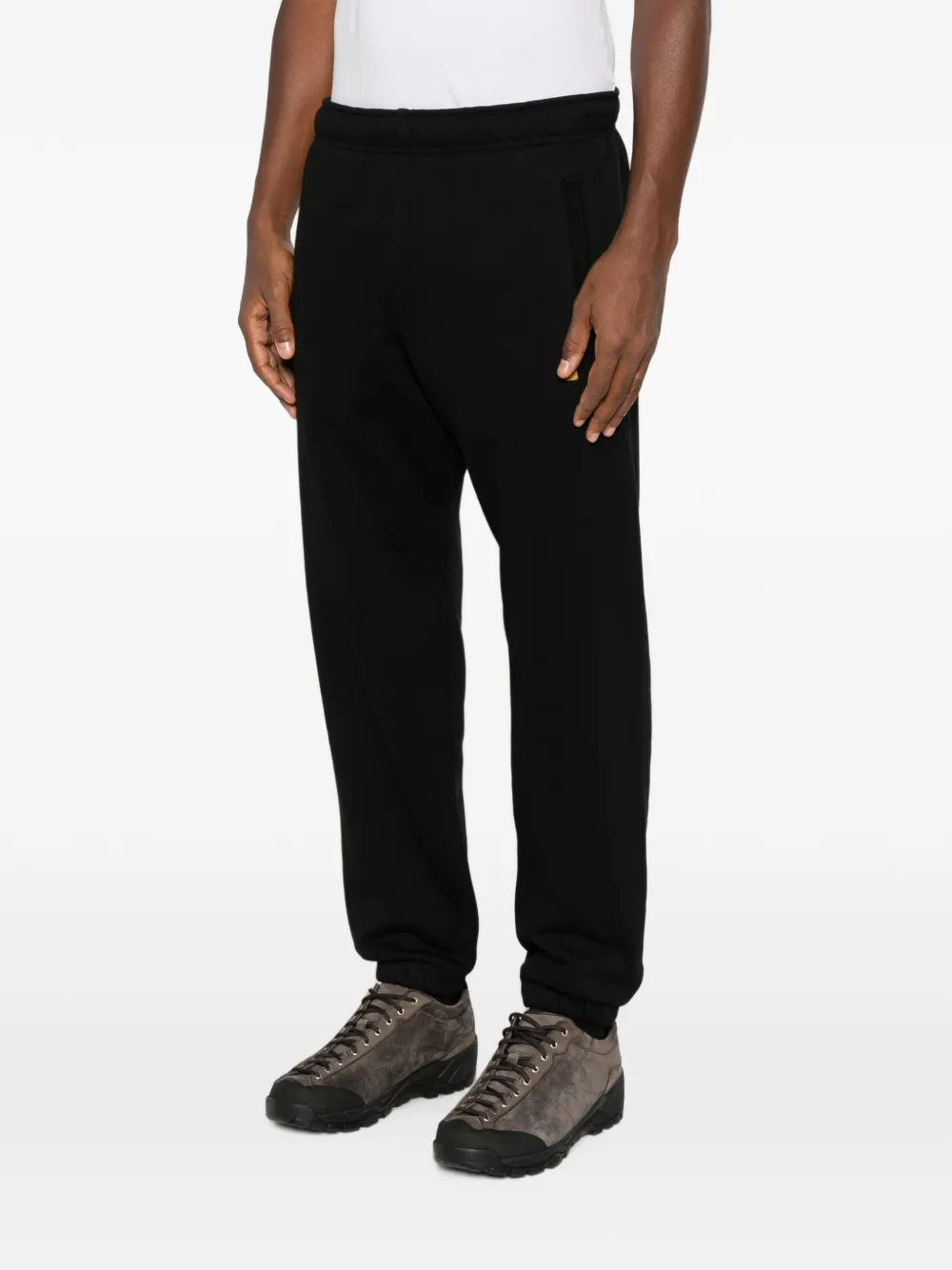 Carhartt WIP Chase elastische trainingsbroek met geborduurd logo Zwart
