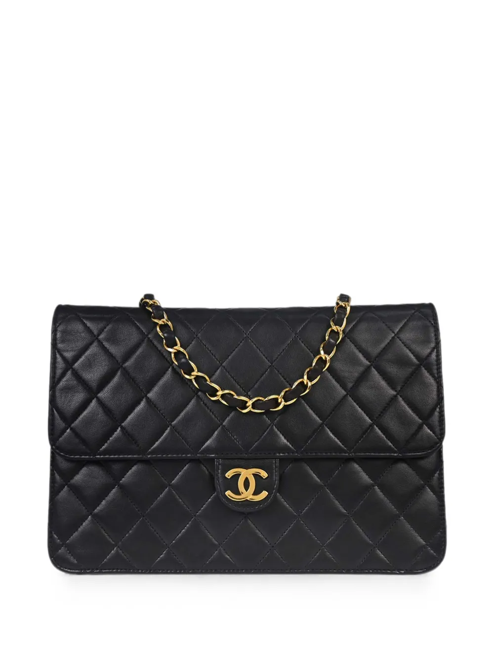 CHANEL Pre-Owned 1998 medium Pushlock shoulder bag - Nero