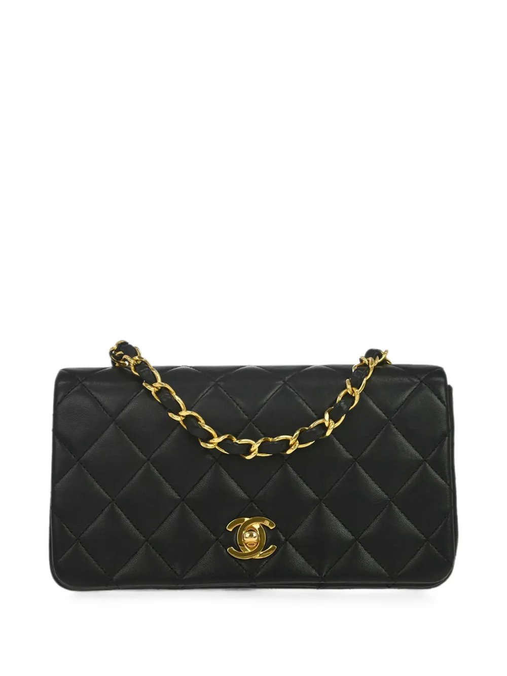 CHANEL Pre-Owned 1990 mini Turnlock shoulder bag - Nero