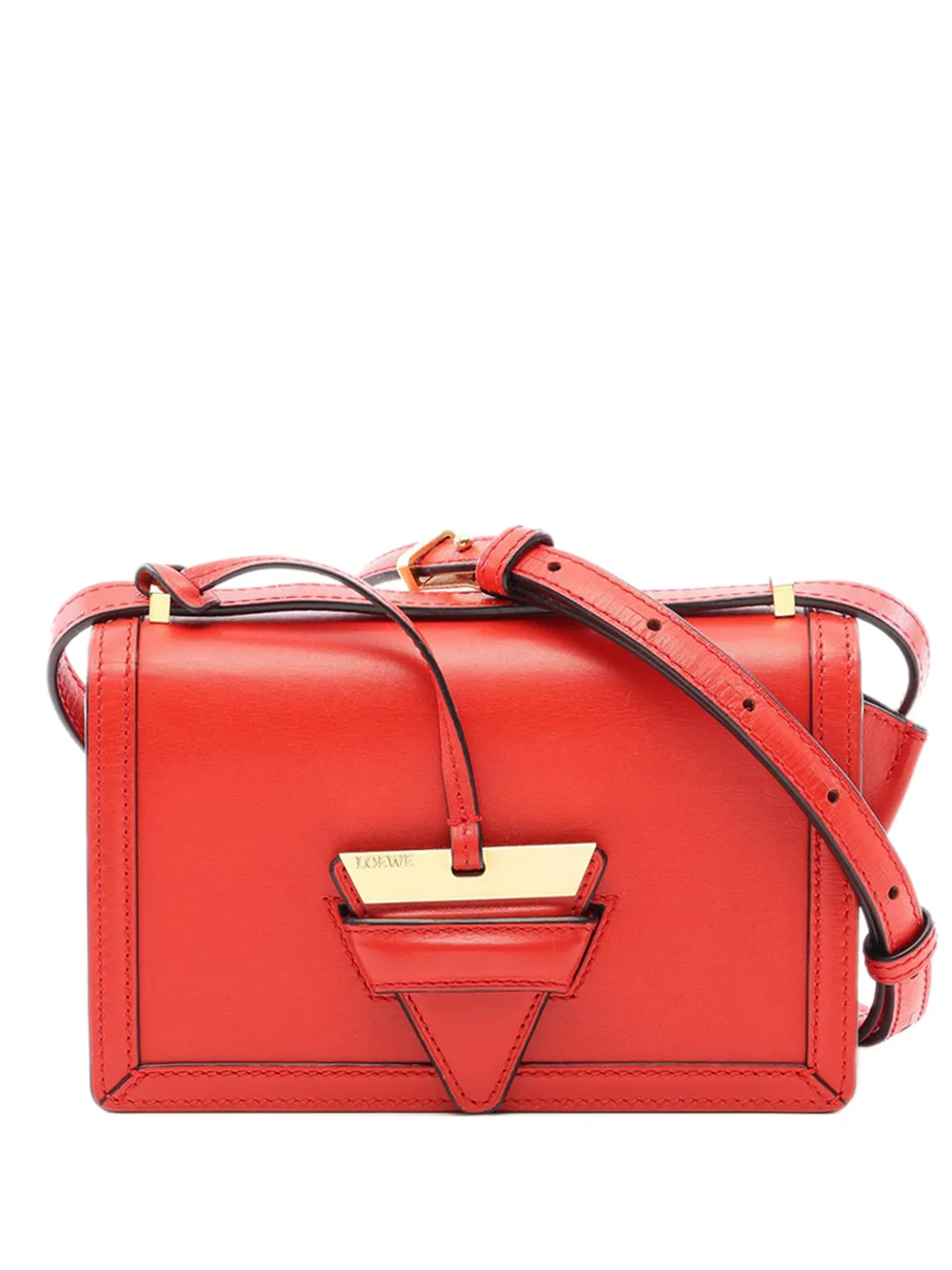 Loewe Pre-Owned 2010-2026 Small Leather Barcelona crossbody bag - Rot