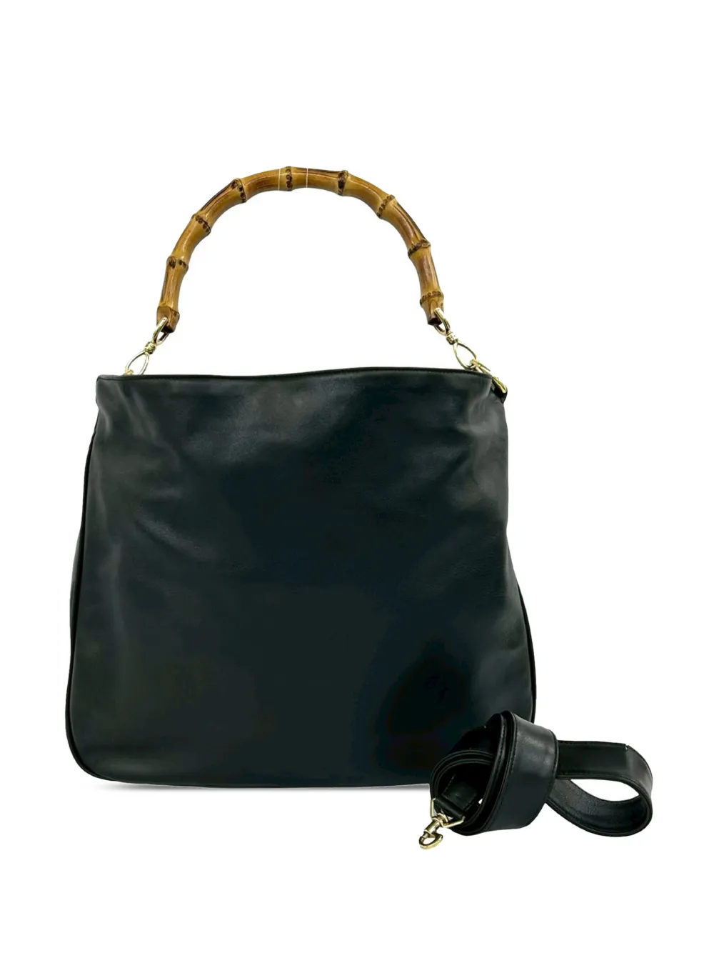 Gucci Pre-Owned 20th Century Calfskin Bamboo satchel - Schwarz