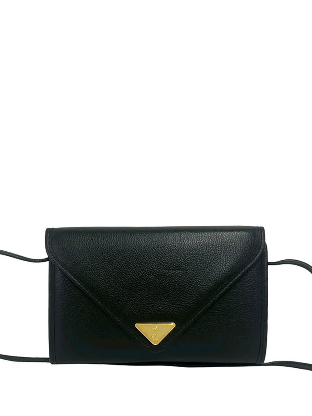 Saint Laurent Pre-Owned 20th Century Leather Envelope Flap crossbody bag - Nero