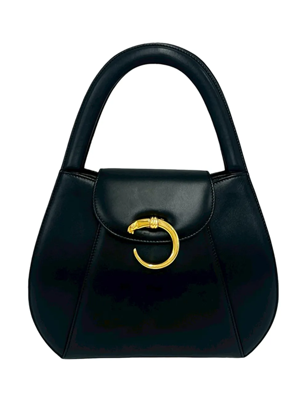Cartier 2000-2026 Leather Panthere handbag - Schwarz