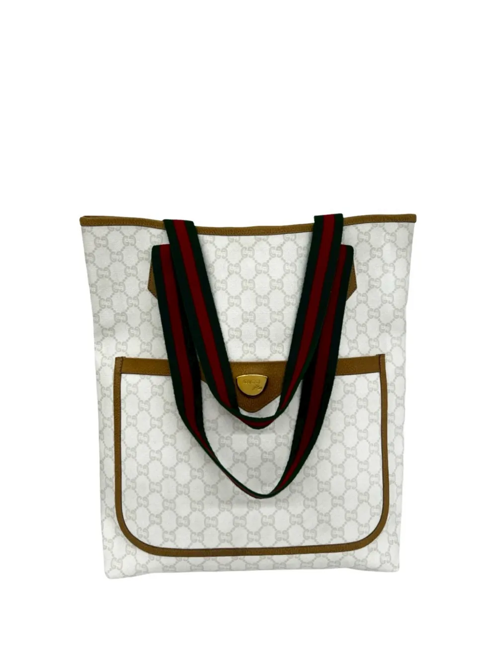 Gucci Pre-Owned 20th Century GG Supreme Web tote bag - Bianco
