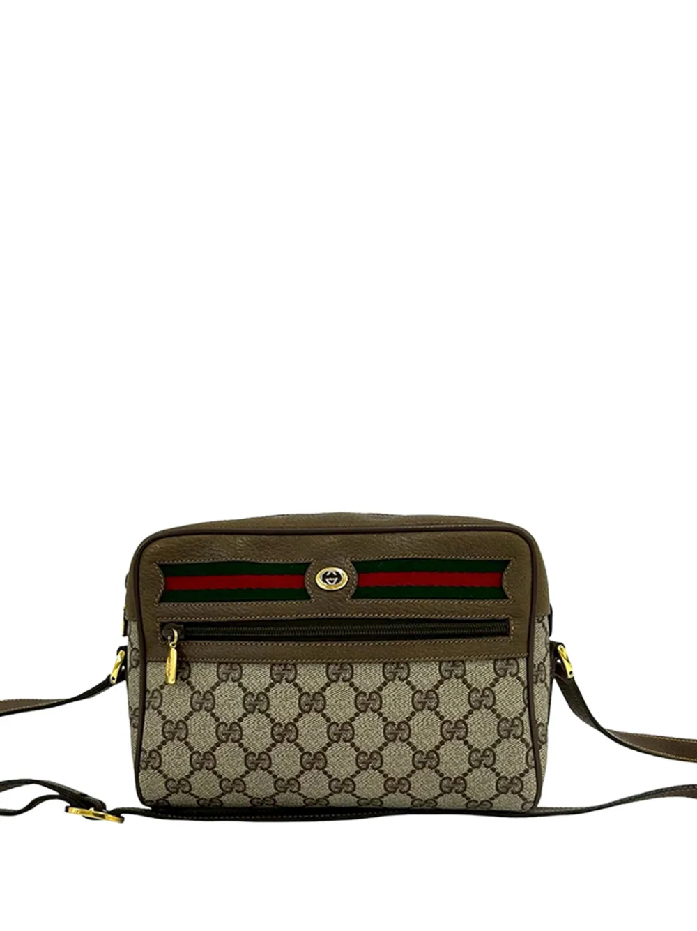 Gucci Pre-Owned 1980-1990 GG Supreme Web crossbody bag - Toni neutri