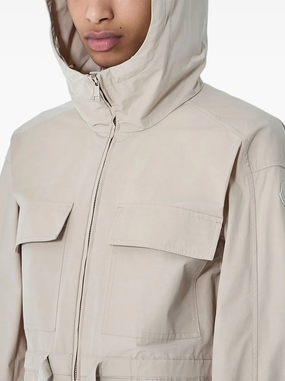 Moncler Peronne parka met capuchon Beige