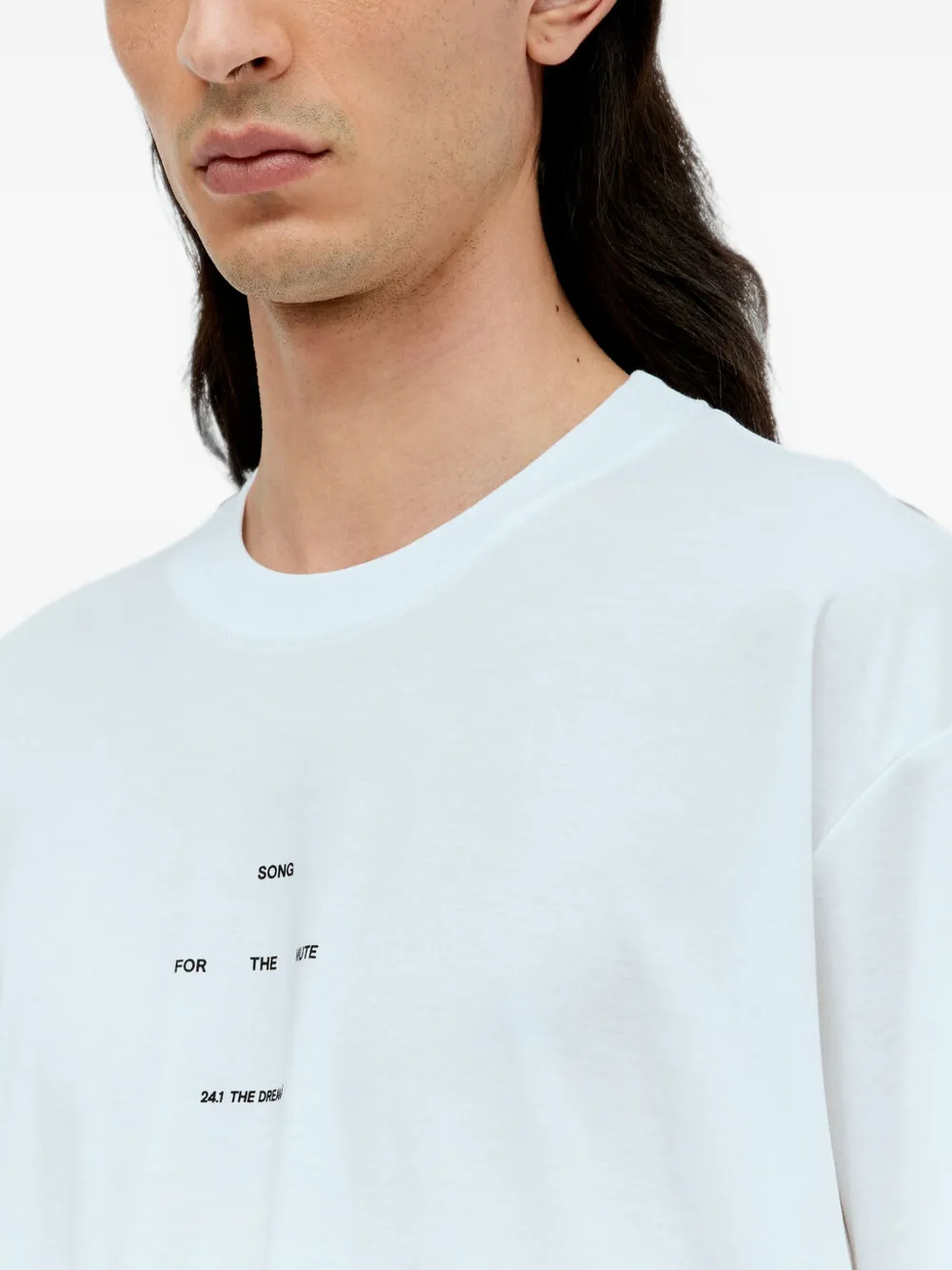 Song For The Mute T-shirt met logoprint Wit