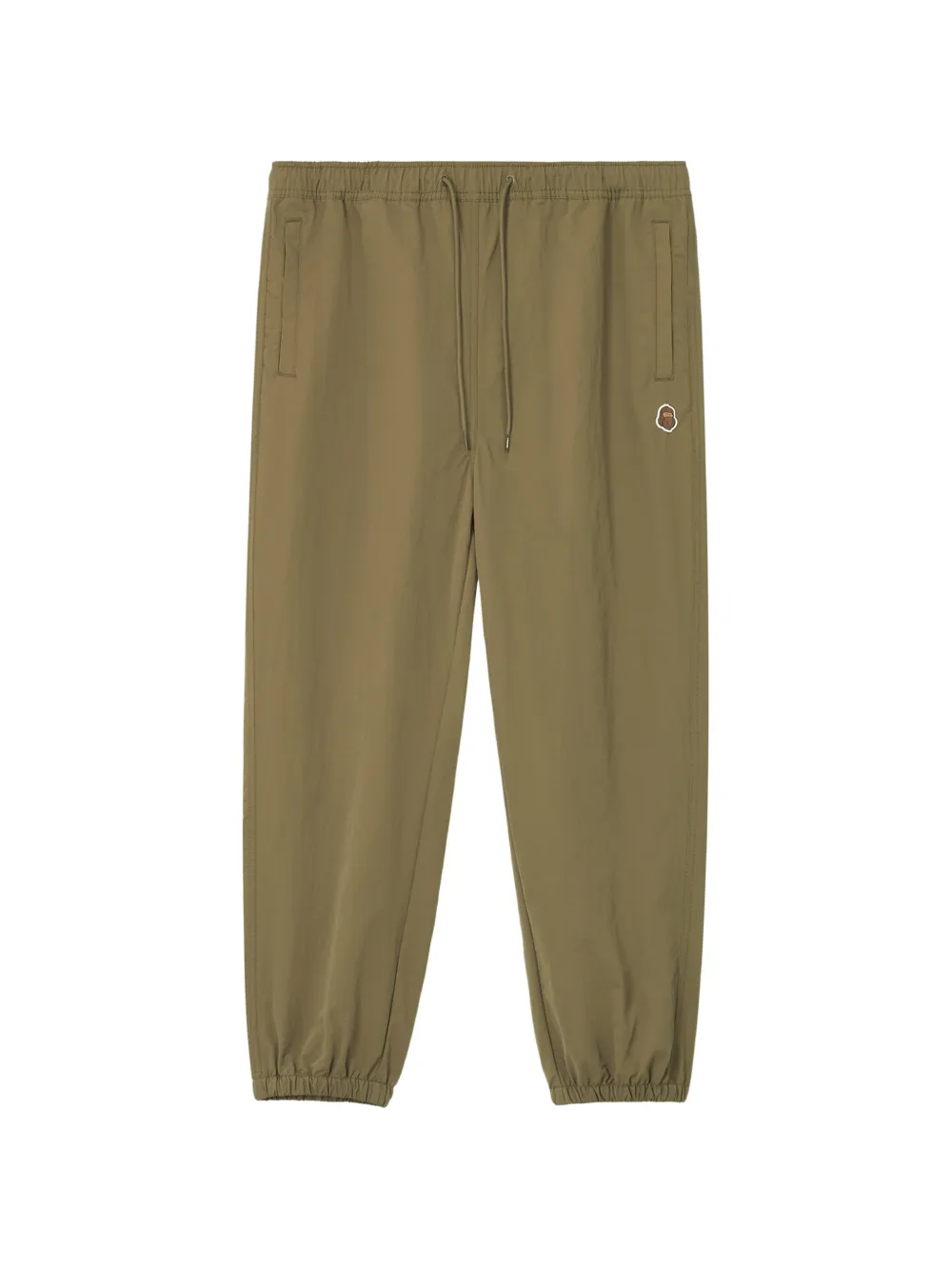 FINGERCROXX logo-patch drawstring-waist track pants - Verde