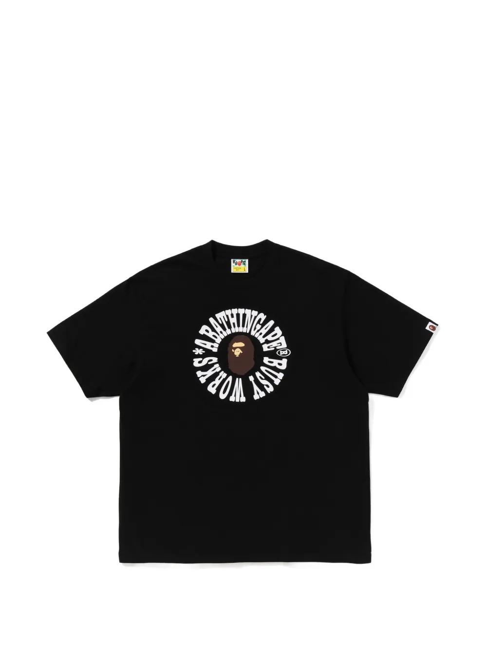 A BATHING APE® Busy Works logo relaxed fit T-hirt - Schwarz