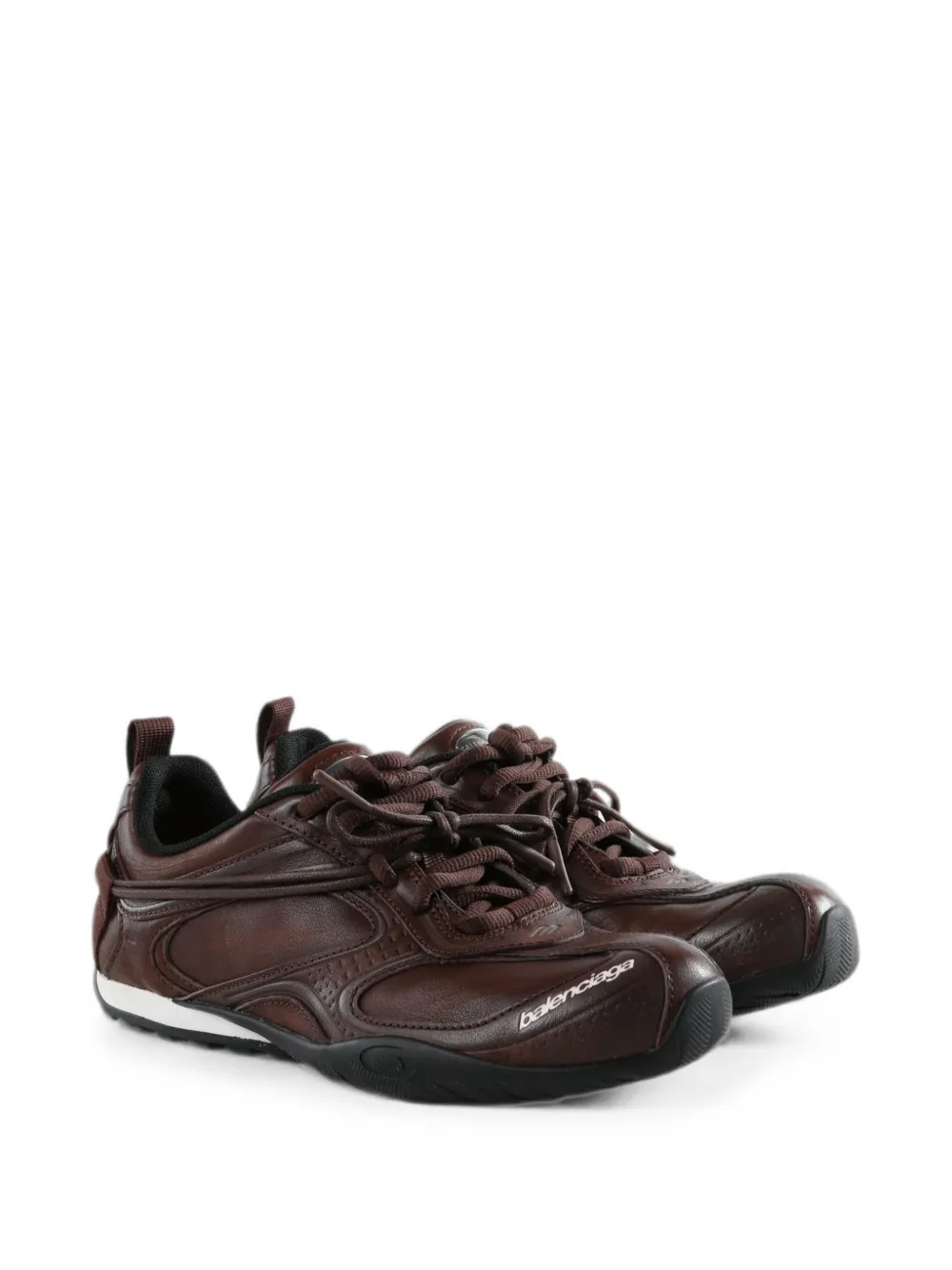 Balenciaga Radar leren sneakers Bruin