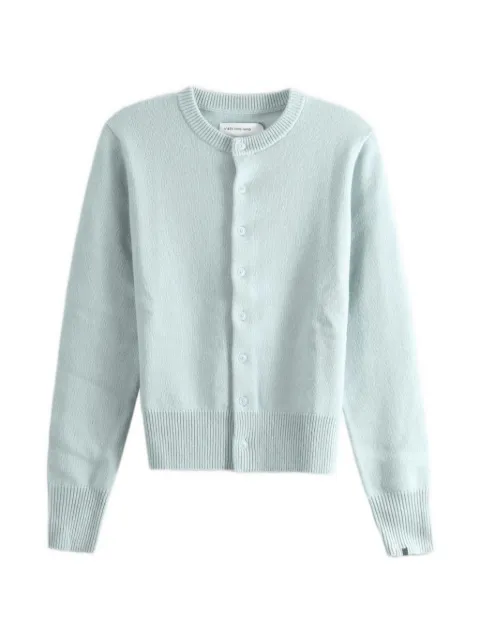 extreme cashmere N°435 Little Lamb button-up ribbed-trim cardigan