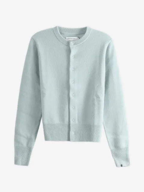extreme cashmere N°435 Little Lamb button-up ribbed-trim cardigan