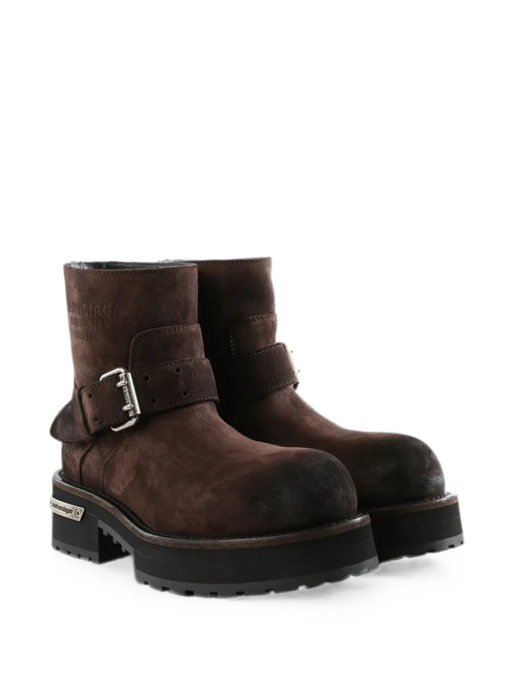 Balenciaga Venom mini bootie in light espresso Bruin
