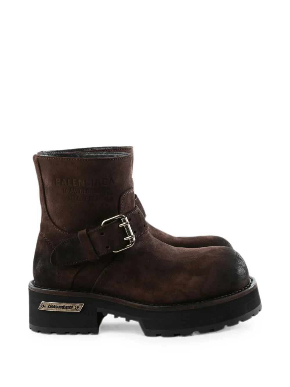 Balenciaga Venom mini bootie in light espresso Bruin