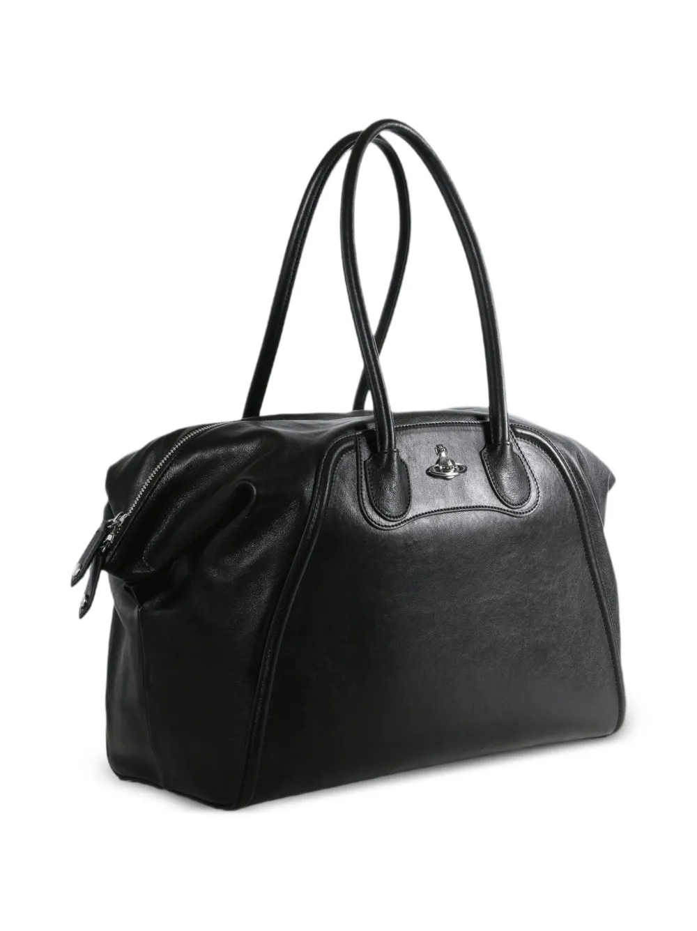 Vivienne Westwood Schoudertas met Orb-plakkaat Zwart