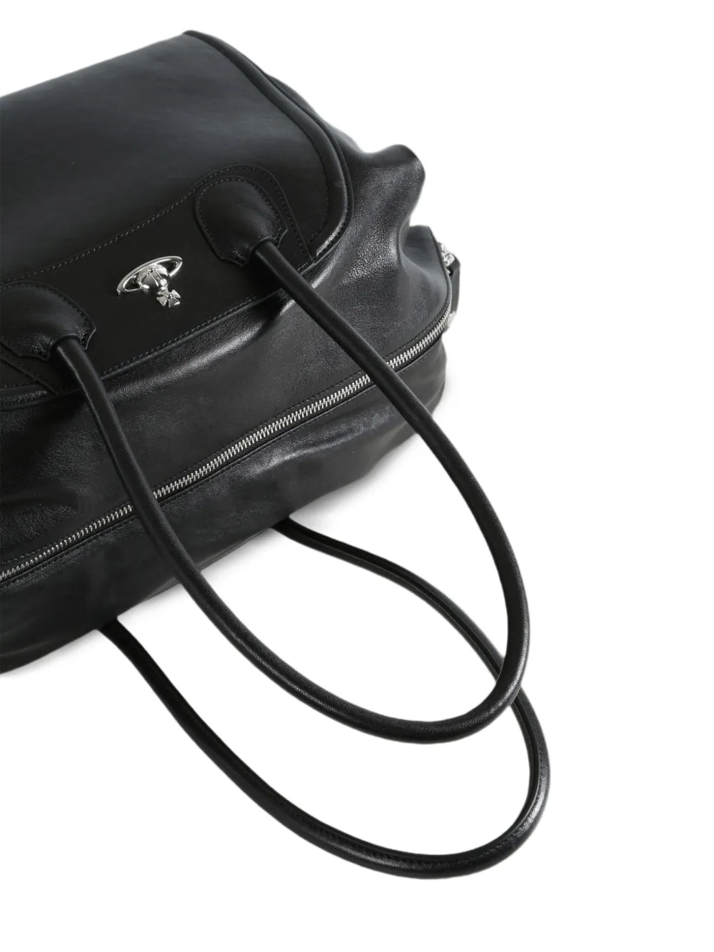 Vivienne Westwood Schoudertas met Orb-plakkaat Zwart