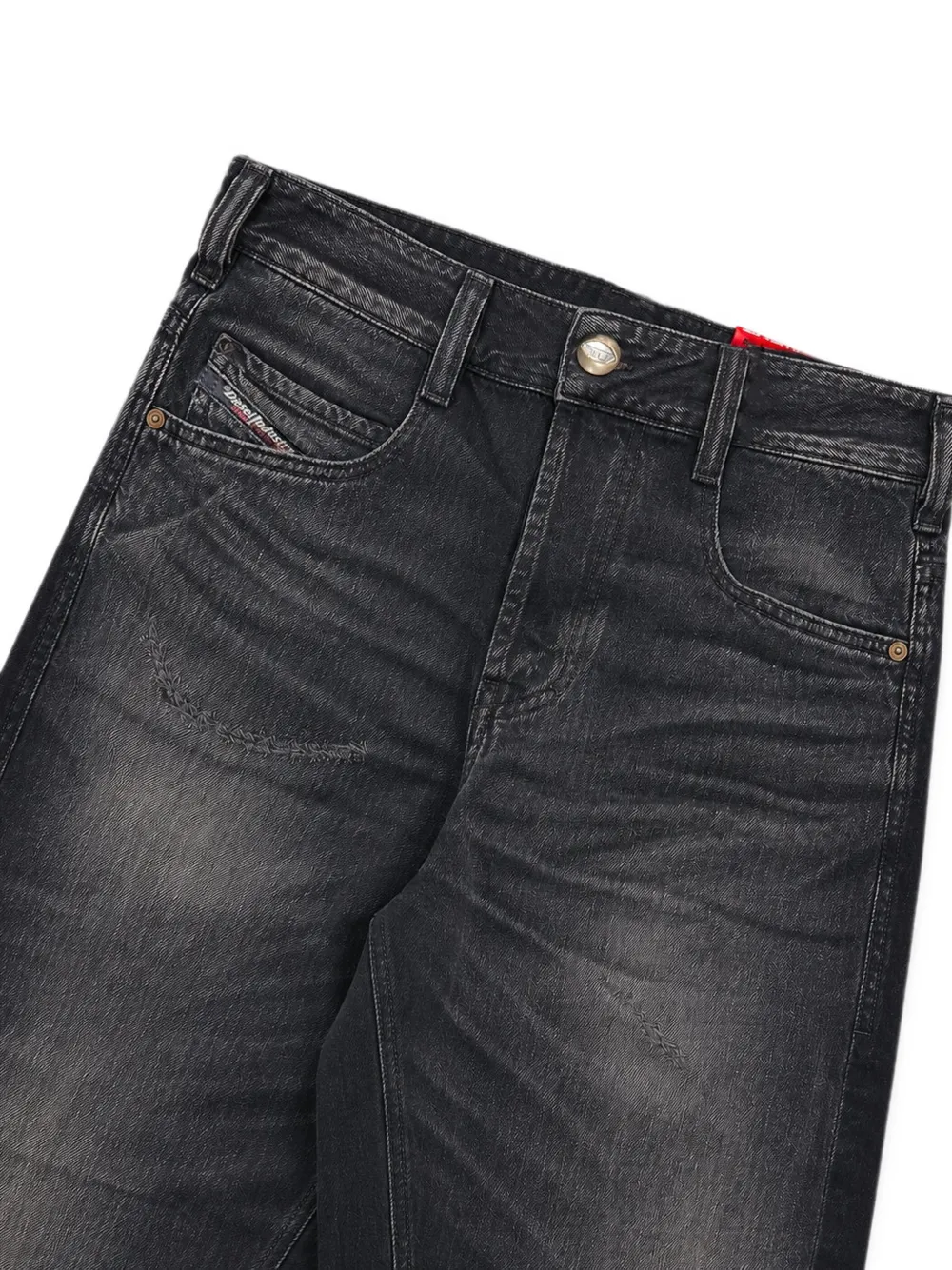 Diesel 1997 D-Enim jeans met vervaagd effect Zwart