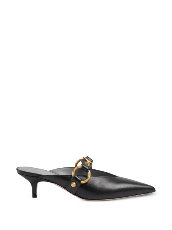 Balenciaga City Mules in Black