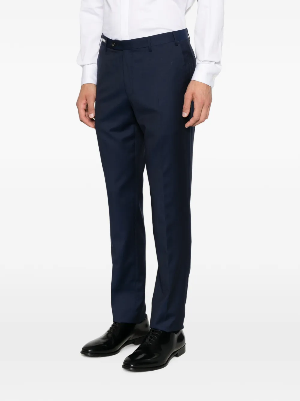 Corneliani pressed-crease tailored trousers Blauw