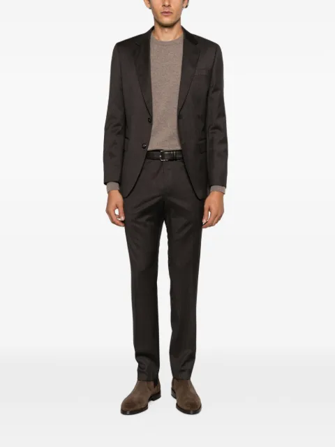 BOSS micro-patterned two-piece suit