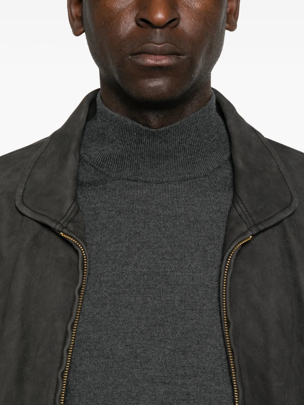Corneliani Fijngebreide coltrui Grijs