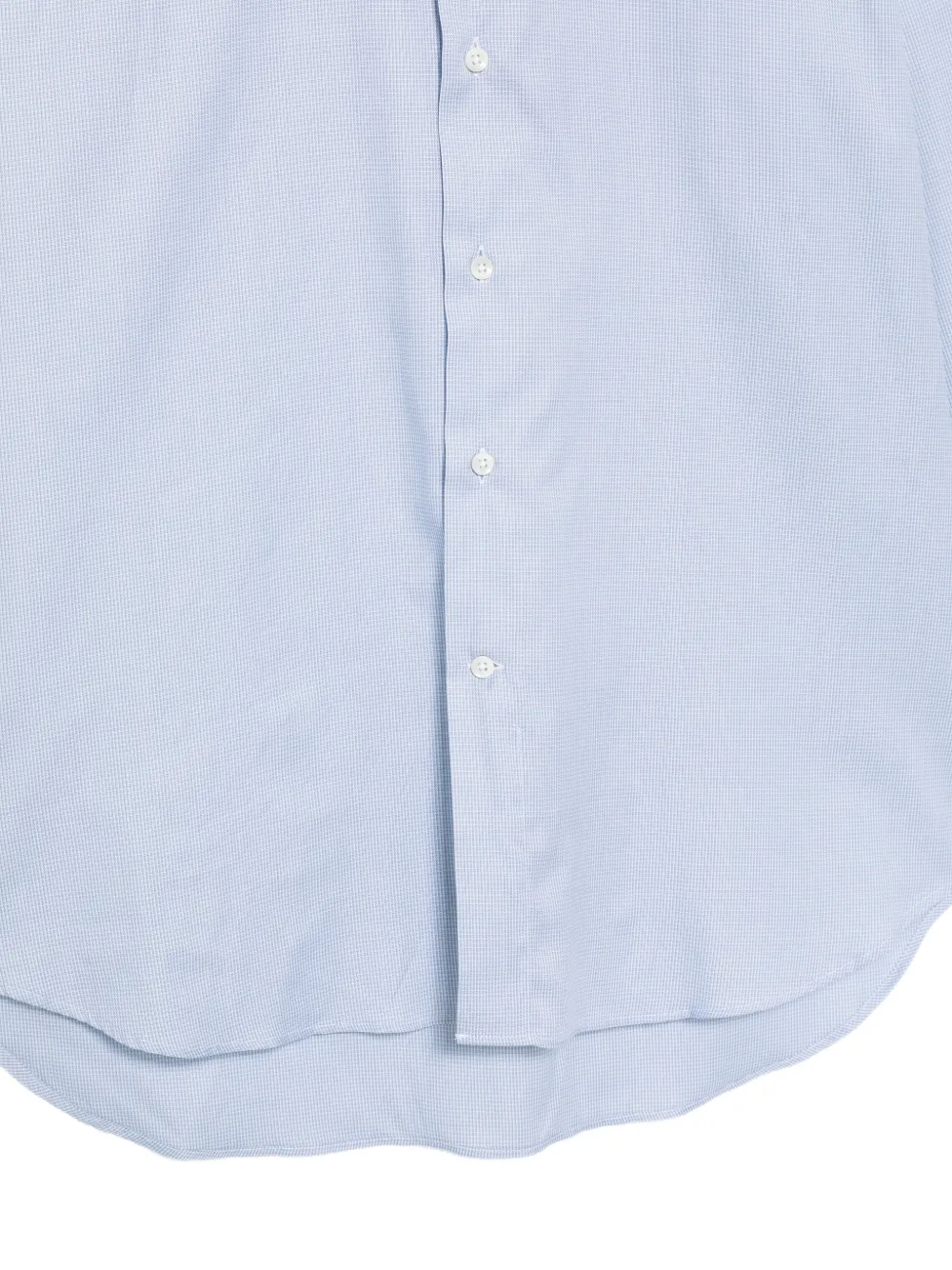 Canali Geruite overhemd Blauw