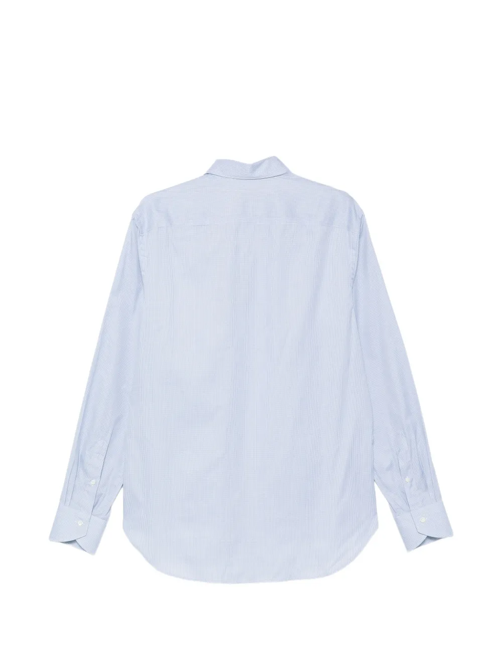 Canali Geruite overhemd Blauw