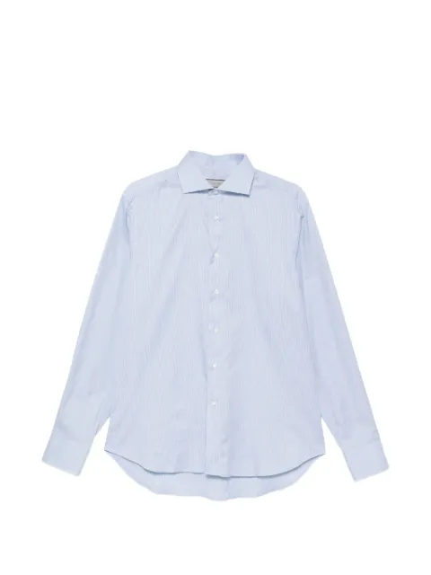 Canali micro-check long-sleeve shirt