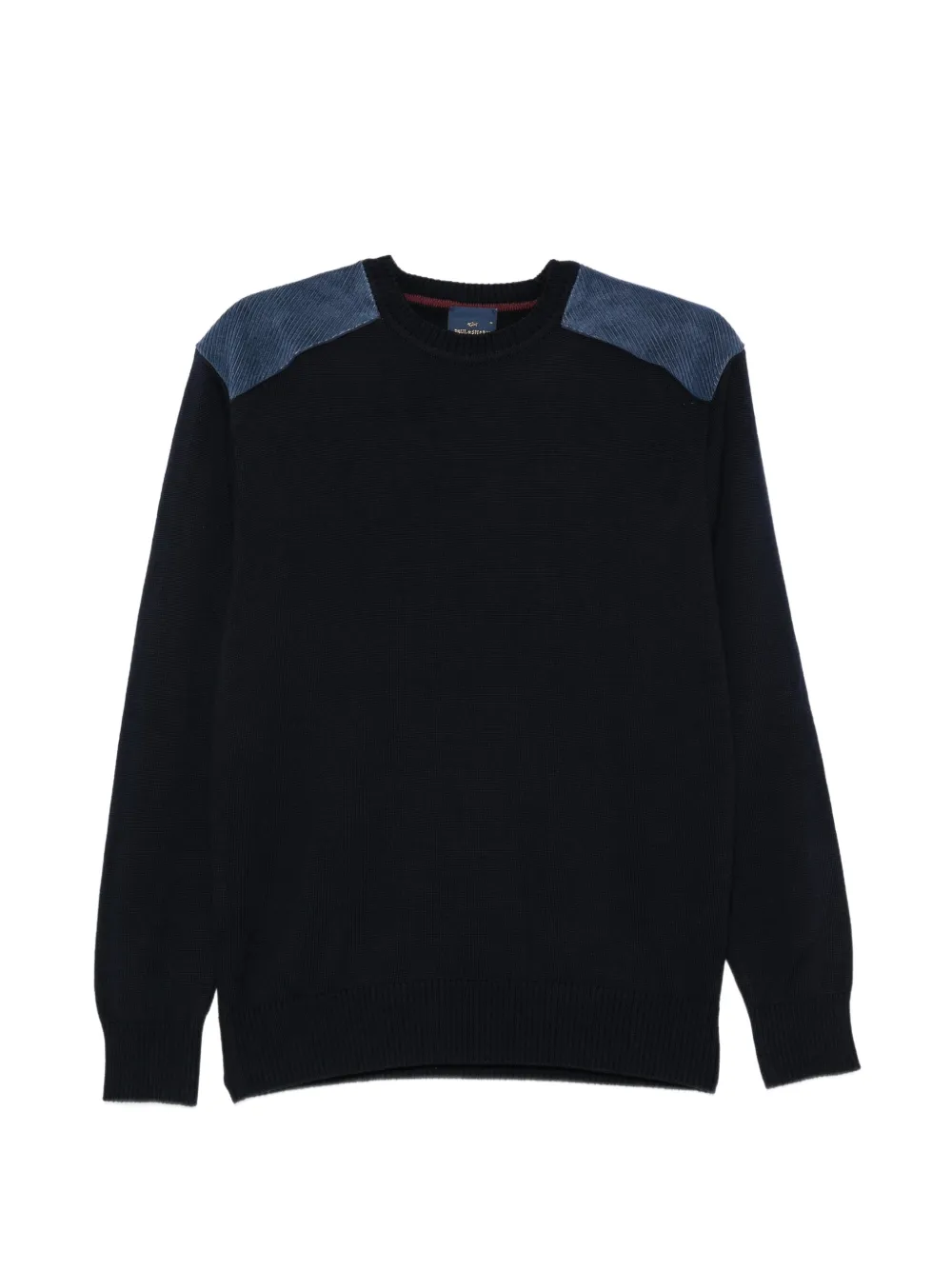 Paul & Shark corduroy-panelled sweater