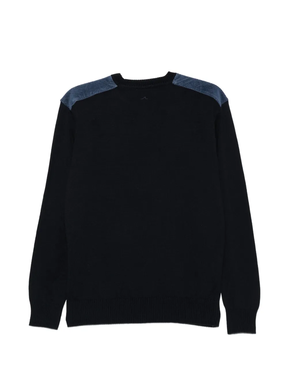 Paul & Shark Trui met ribfluwelen vlakken Blauw