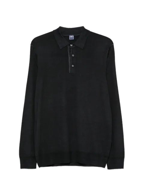 Fedeli contrast-stitch polo-collar polo shirt