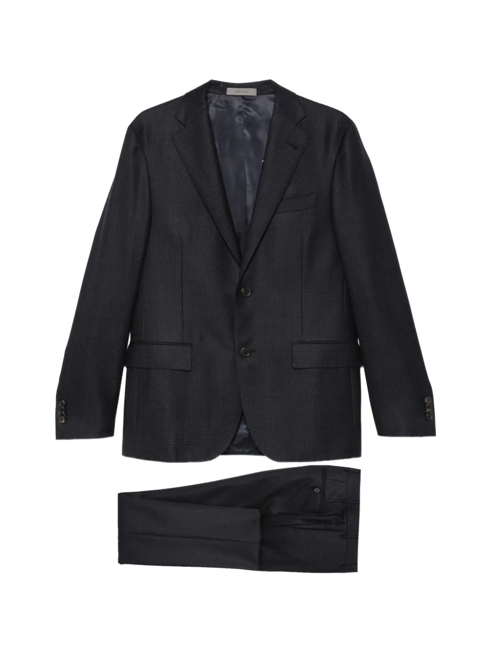 Corneliani check-pattern single-breasted suit - Blu