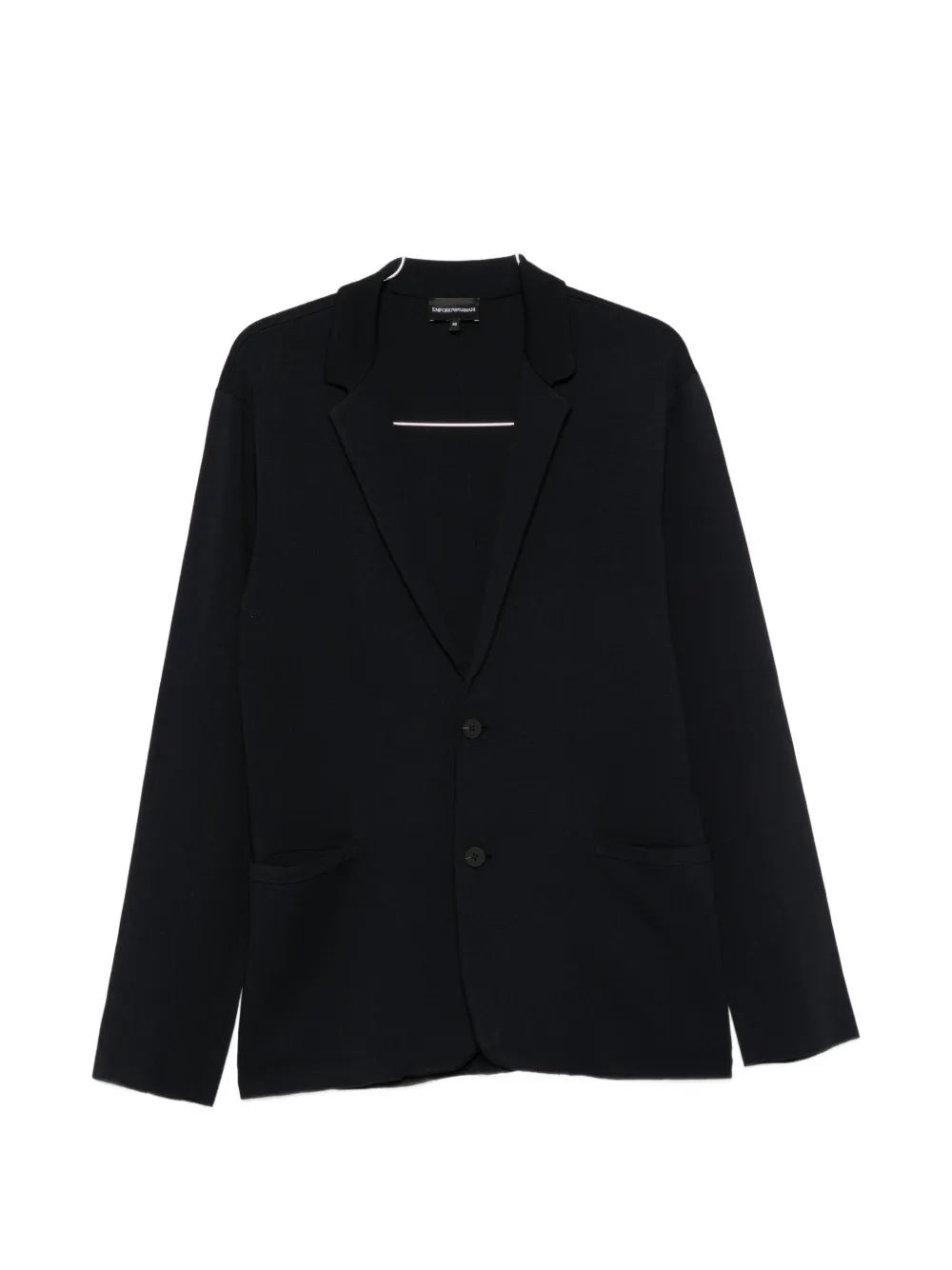Emporio Armani single-breasted notch-lapel jacket - Nero