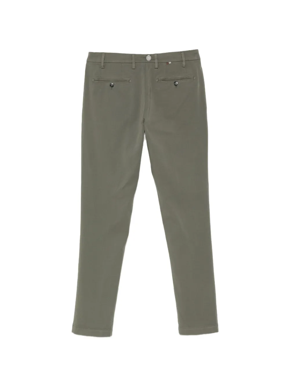 Canali Chino met diagonale weving Groen