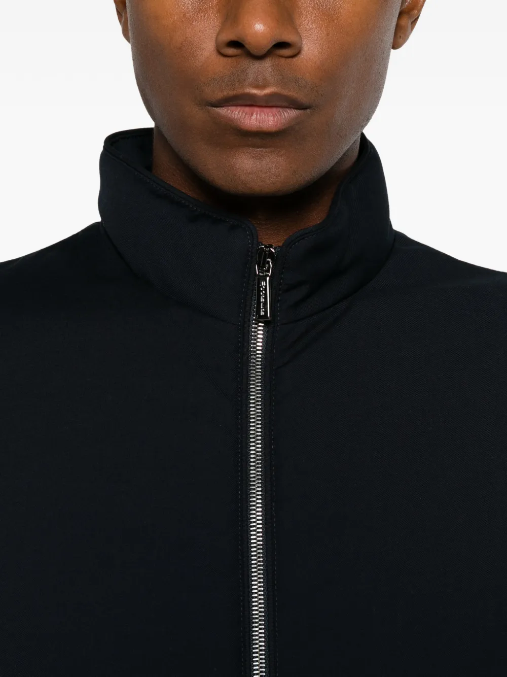 Moorer Gilet met hoge hals Blauw