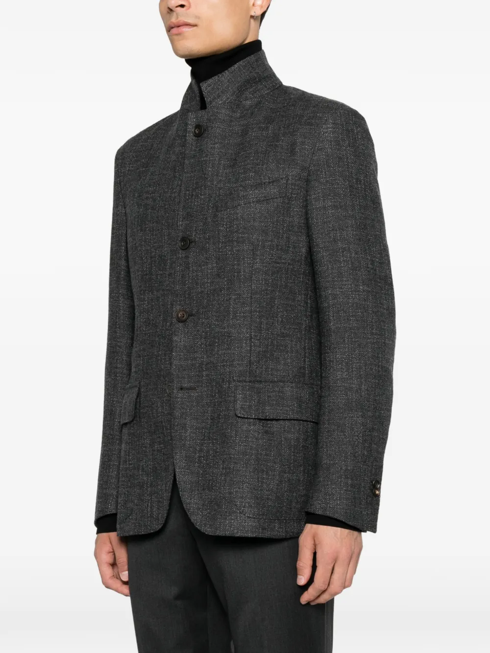 Corneliani Jack met hoge hals Grijs