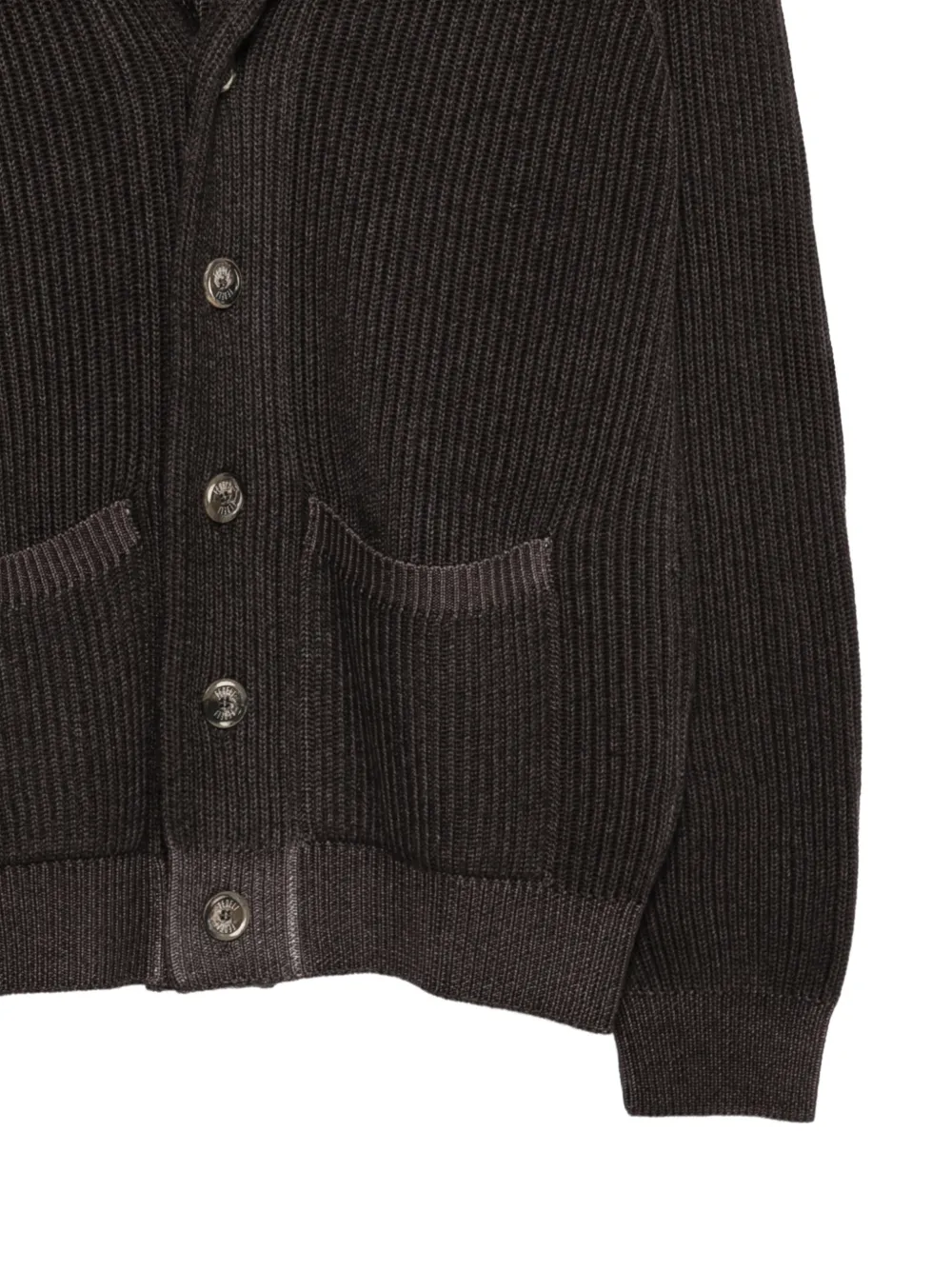 Fedeli Vest met sjaalkraag Bruin