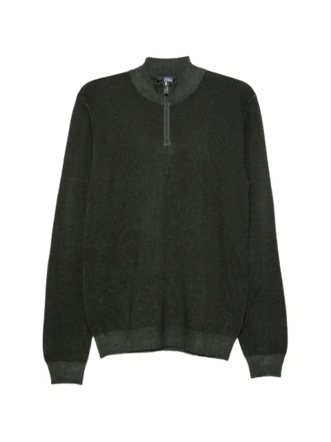 Fedeli quarter-zip polo shirt