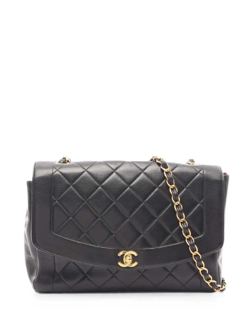 CHANEL Pre-Owned 1994-1996 Diana Flap Matelassé shoulder bag - Nero