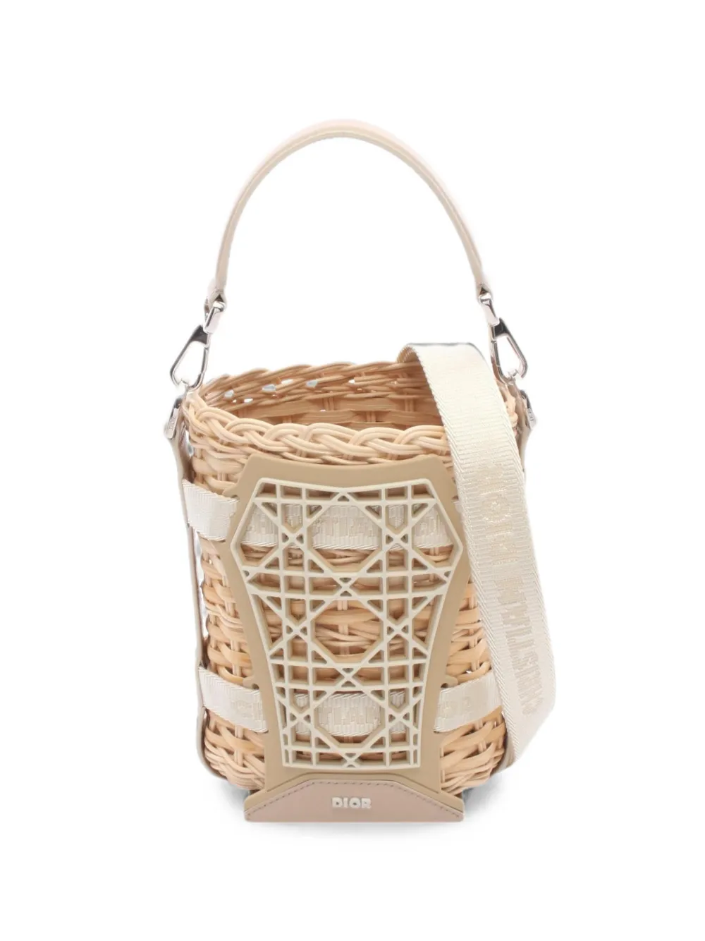 Christian Dior Pre-Owned 2010s Sahara mini bucket bag - Nude