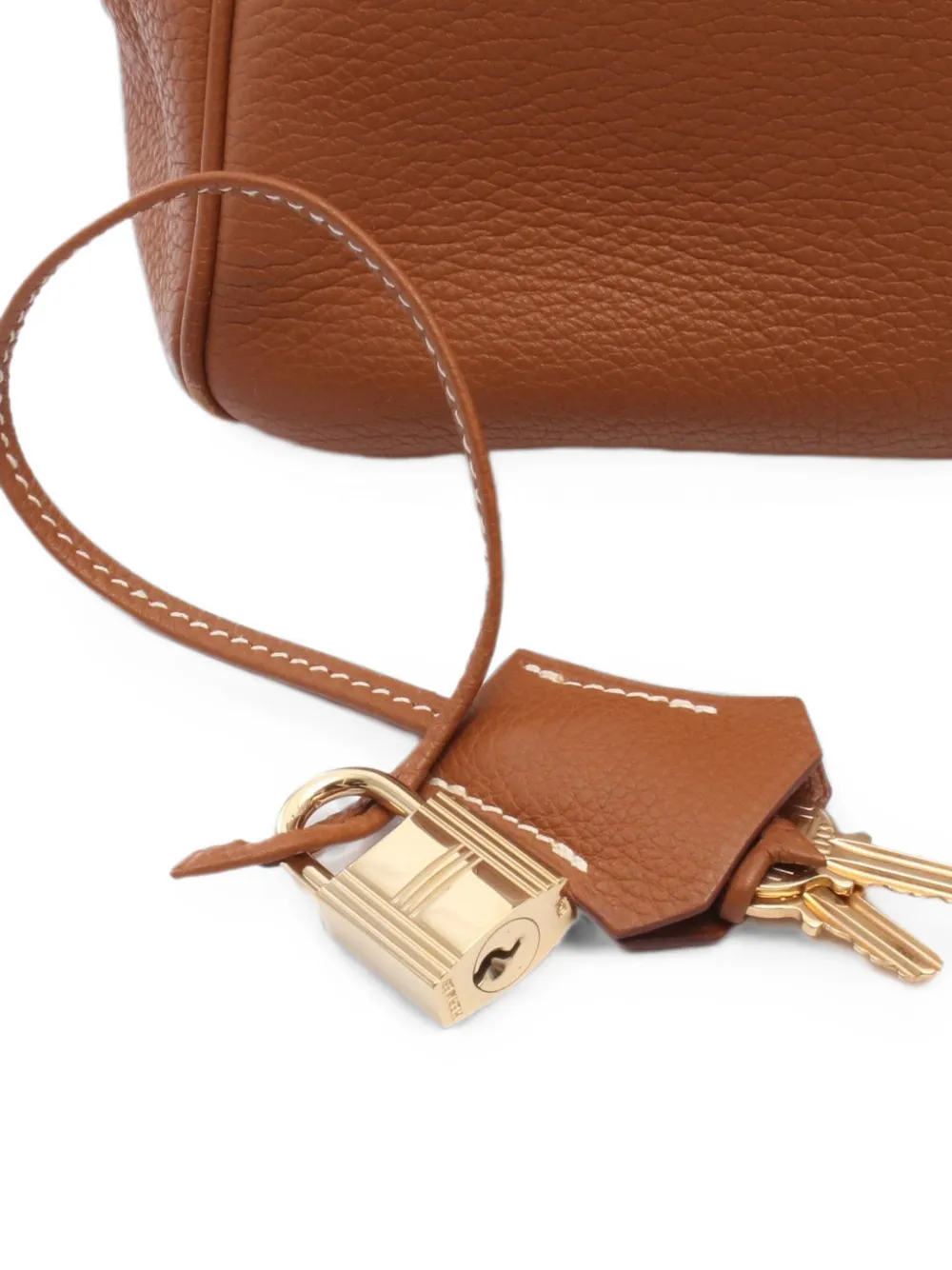 Hermès Pre-owned 2002 35 Birkin Clemence Leather Tote Bag in Brown, view 4
