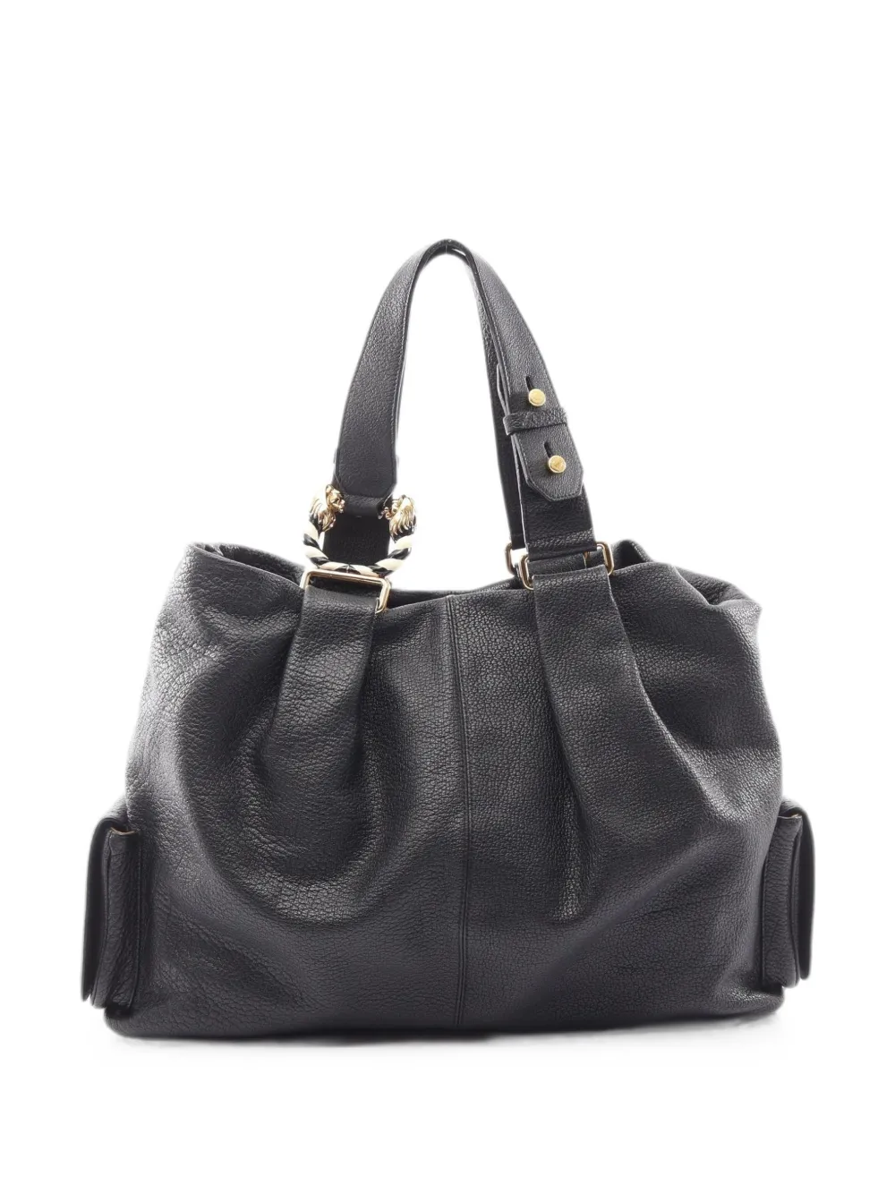 Bvlgari Pre-Owned 2010s Leoni pebbled tote bag - Schwarz