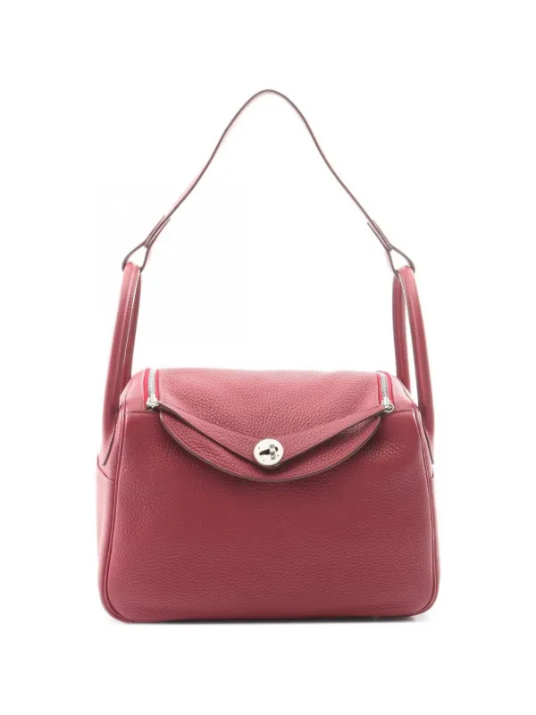 Hermès Pre-owned 2015 Lindy 30 Shoulder Bag in Red