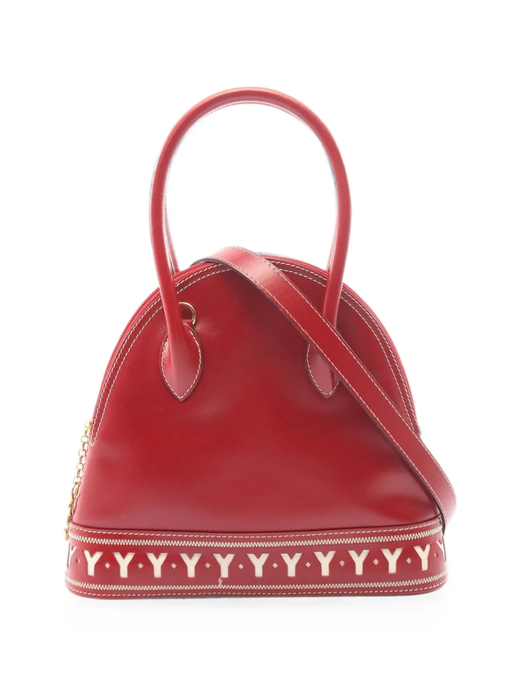 Saint Laurent Pre-Owned 2000s Y-cutout handbag - Rosso