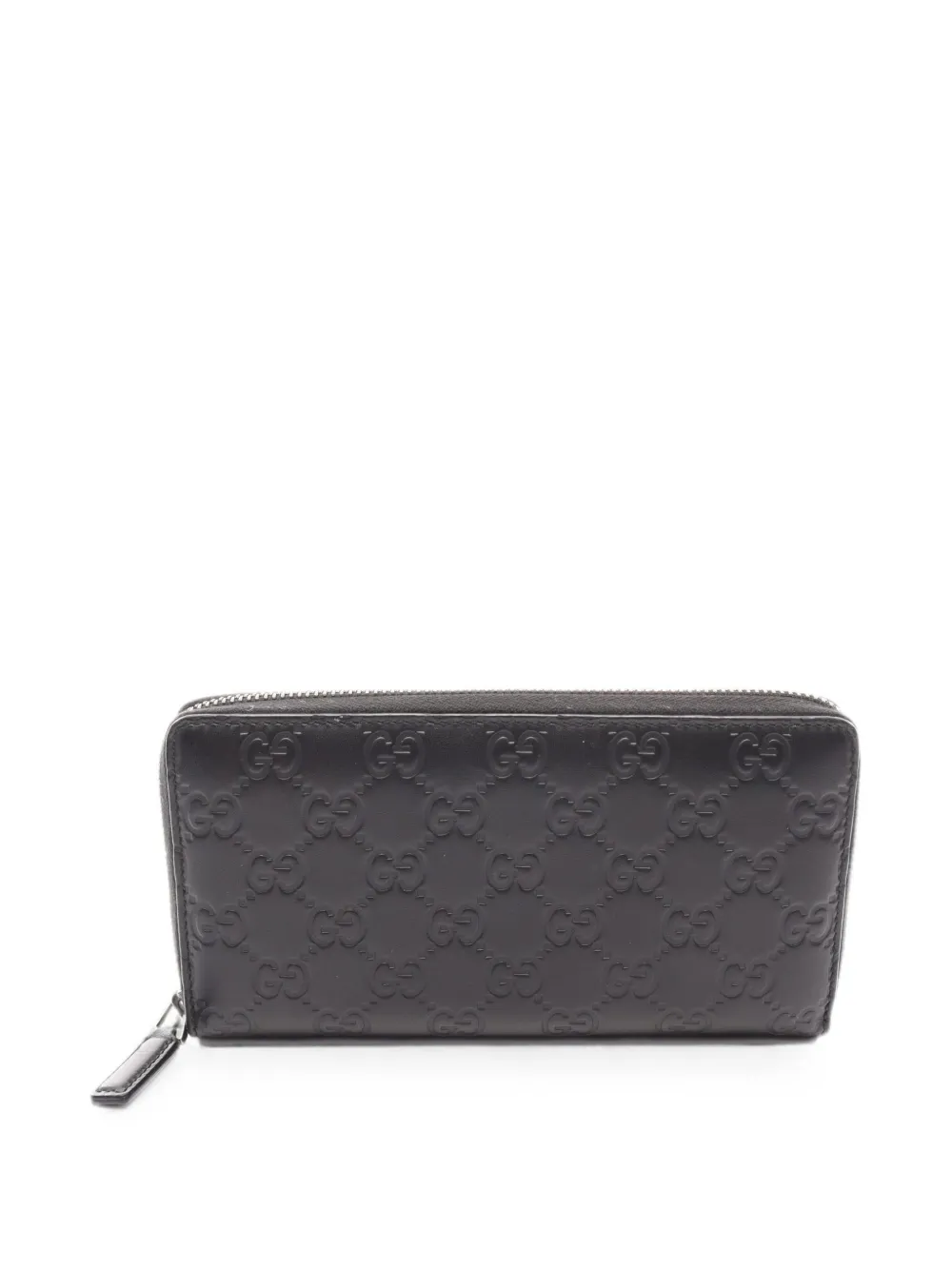 Gucci Pre-Owned 2010s Guccissima zip-around wallet - Nero