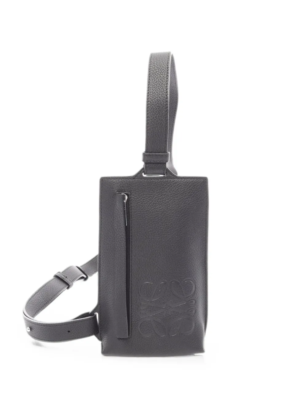 Loewe Pre-Owned 2010s Anagram Vertical T-pocket shoulder bag - Nero
